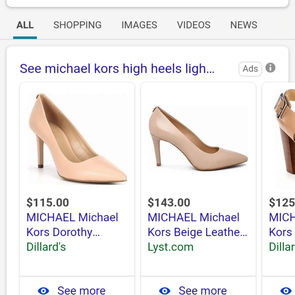 Beige Michael Kors pumps women's 8 1/2